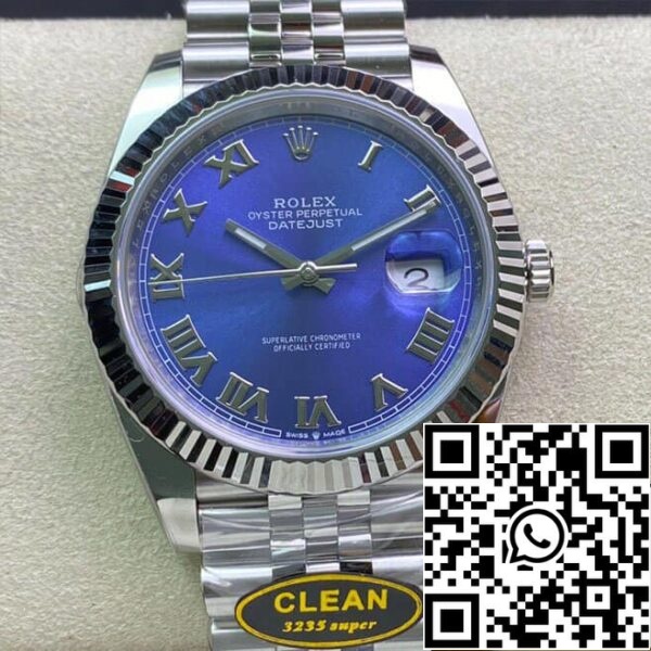 1 47 Rolex Datejust M126334-0026 1:1 Best Edition Clean Factory Blue Dial Puhdas Factory Blue Dial