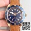 1 498 Tudor Heritage Black Bay M79250BM ZF Factory 1:1 Best Edition svájci ETA2824-2 Superlumed Dome-shaped Blue Dial 1:1 Best Edition kék számlap