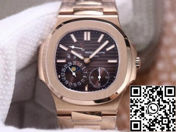 1 4 d80f35c4 f470 4383 b256 76faefc63fd7 Patek Philippe Nautilus 5712/1A-001 1:1 Mejor Edición PF Fábrica Oro Rosa Movimiento Suizo