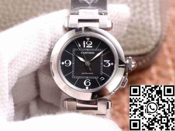 1 52 fff8afaa 1753 4a7b 93ab 8489f829a8ee Cartier Pasha W31076M7 1:1 Best Edition V9 Factory Quadrante nero Cal.049 svizzero