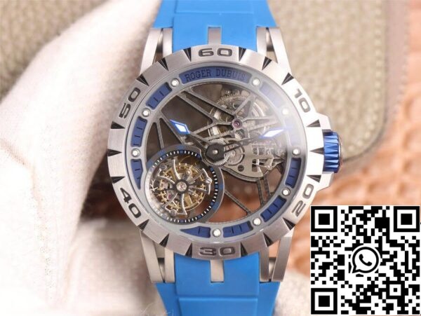 1 55 Roger Dubuis Excalibur Spidr RDDBEX0479 1:1 Best Edition JB Factory Tourbillon Skeleton Dial