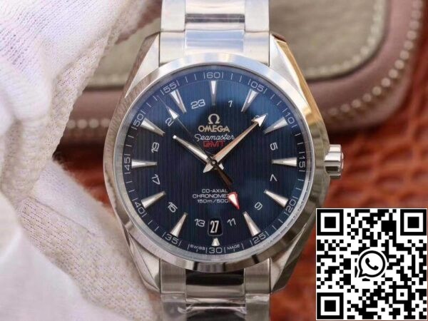 1 552 Omega Seamaster Aqua Terra 231.10.43.22.03.001 VS tehdas 1:1 Best Edition Sveitsin ETA8605 Sininen kuvioitu kellotaulu kellotaulu