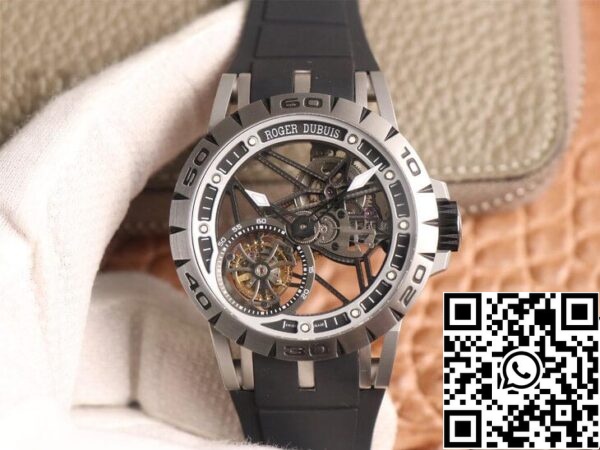 1 56 d80e6774 d067 46aa a209 a0bc046d3eee Roger Dubuis Excalibur Spidr RDDBEX0479 1:1 Best Edition JB Factory Tourbillon Svart rem