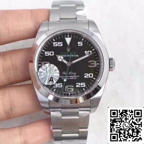 1 57 4d786717 ebea 4e98 bfb7 eda037b82613 Rolex Air-King 116900 JF Factory 1:1 Best Edition Swiss ETA3131 fekete számlap