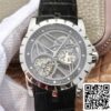 1 58 Roger Dubuis Excalibur RDDBEX0260 1:1 Meilleure édition JB Factory Skeleton Tourbillon Cadran