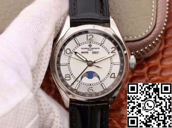 1 584 Vacheron Constantin FiftySix Day-Date 4000E/000A-B439 1:1 Най-добро издание швейцарски ETA2460-QCL бял циферблат Оценени 5 out of 5 based on 5 customer ratings