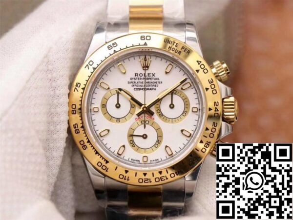 1 5 0e624748 1999 4e60 a440 a69a068db03e Rolex Daytona Cosmograph M116503-0001 1:1 Best Edition Noob Factory White Dial Zwitserse ETA4130