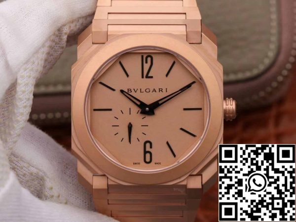 1 5 7ad19853 bb03 4cd0 8598 0ddbadb582a2 Bvlgari Octo Finissimo 102912 1:1 Best Edition BV Factory Quadrante Oro Rosa