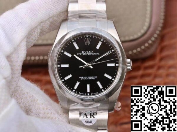 1 6 Rolex Oyster Perpetual 114300 39mm AR Factory 1:1 Best Edition Swiss ETA3132 Black Dial