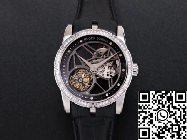 1 Roger Dubuis Excalibur RDDBEX0393 1:1 Mejor Edición JB Factory Tourbillon V3 Diamond Swiss RD505SQ