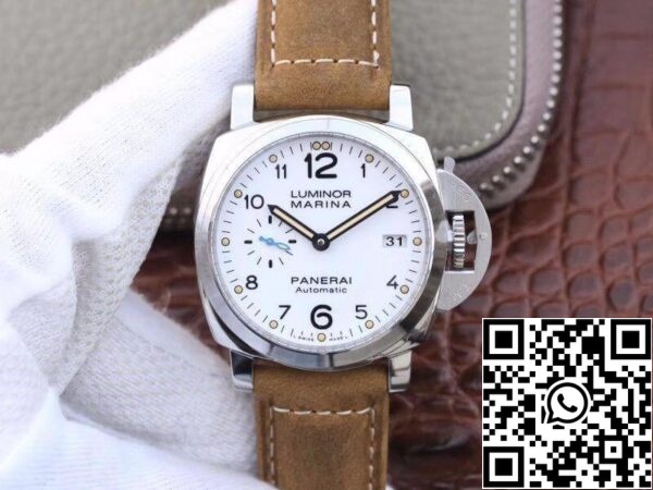 1 604 بانيراي بانيراي لومينور 1950 PAM1499 PAM1499 VS مصنع 1:1 أفضل إصدار سويسري ETA P9010 سوبرلوميد مينا أبيض