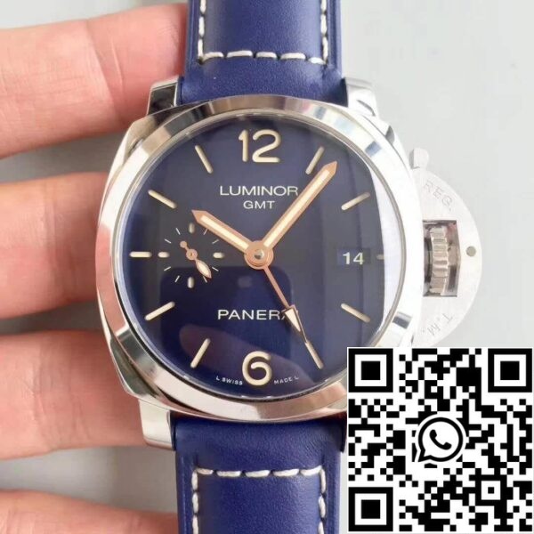 1 618 Panerai Luminor 1950 PAM688 ZF Factory 1:1 Best Edition Swiss ETA P9001 Μπλε δερμάτινο λουράκι