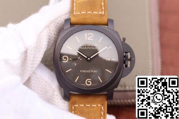 1 625 Panerai Luminor PAM386 VS Factory 1:1 Best Edition Swiss ETA P9000 Superlumed Quadrante grigio e lancette