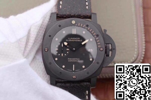 1 626 Panerai Luminor Submersible PAM508 VS Factory 1:1 Best Edition svájci ETA P9000 fekete szuperluminált számlapja