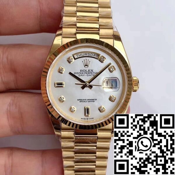 1 67 Rolex Day Date M128238 1:1 Best Edition EW gyári gyémánt skála svájci ETA3255