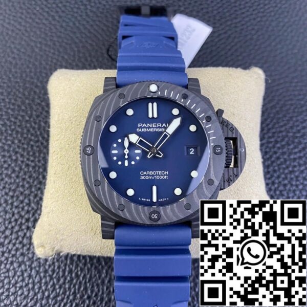 1 67 03ed4949 d74c 4961 aa2f 024fae7901fe Panerai Submersible PAM01232 1:1 Best Edition VS Factory Blue Dial