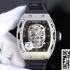 1 682 Richard Mille RM052 Z Factory 1:1 Mejor Edición suiza ETA6T51 Esfera negra con calavera