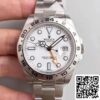 1 70 Rolex Explorer II 216570 Noob Factory 1:1 Best Edition Swiss ETA3187 Vit urtavla