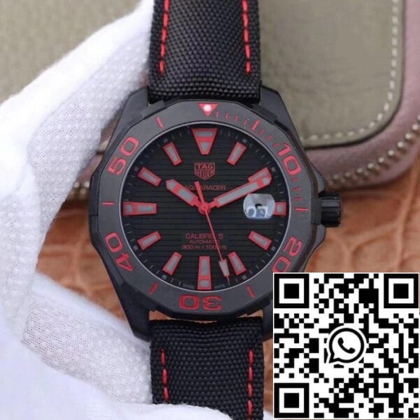 1 77 Tag Heuer Aquaracer WAY208C.RHZ4937 1:1 Best Edition V6 Factory Black Dial Zwitserse