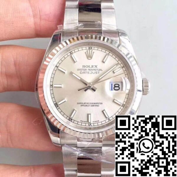 1 81 dff3c1d6 159b 4ca5 87f3 53110a2da1a4 Rolex Datejust II 36mm 126334 AR Fabriek 1:1 Beste Editie Zwitserse ETA3135 Zilveren Wijzerplaat