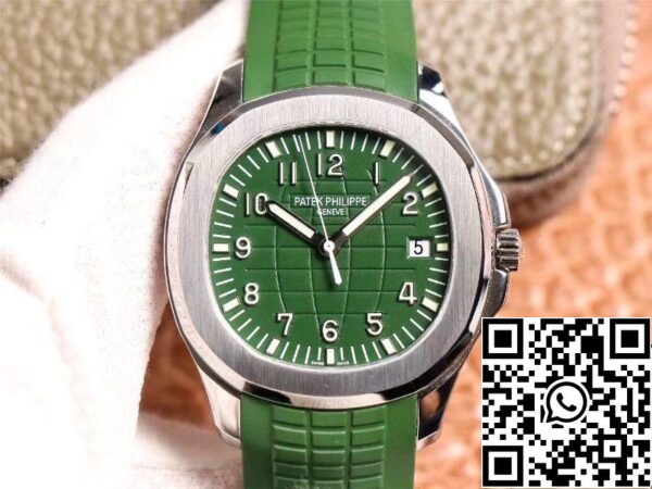 1 82 Patek Philippe Aquanaut 5168G 1:1 Best Edition ZF factory green dial Swiss Cal.324 SC