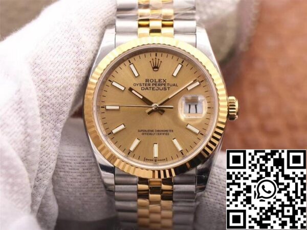 1 83 Rolex Datejust M126233-0015 1:1 Beste Editie EW Fabriek Champagne Wijzerplaat Zwitserse ETA3235