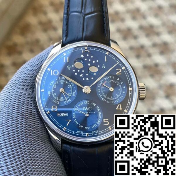 1 88 94af0e38 49f7 437d a950 7f4000ec8f9b IWC Portugalski večni koledar IW503401 1:1 Best Edition APS Factory Blue Dial