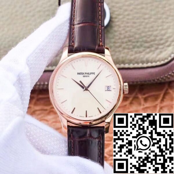 1 92 Patek Philippe Calatrava 5227R-001 ZF Factory 1:1 Best Edition Boîtier en or rose 18 carats Swiss Cal.324 SC