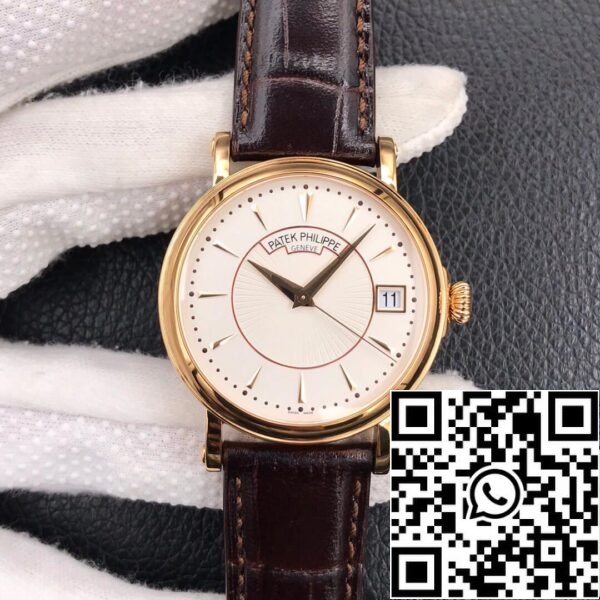 1 94 Patek Philippe Calatrava 5153J-001 1:1 Best Edition ZF Factory White Dial Rose Gold