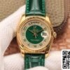 1 96 Rolex Day-Date 118138 1:1 Best Edition зеленый циферблат с бриллиантами швейцарский ETA2836