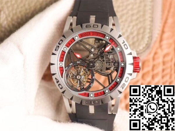 1 97 04d63e33 c38d 442d a674 87c8b5321fa9 Roger Dubuis Excalibur Spidr (king series) RDDBEX0622 Tourbillon JB Factory 1:1 Best Edition piros szeleton számlap svájci RD505SQ