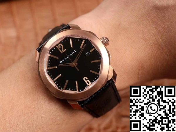 10 10 c0245991 16cf 4958 a20e c99c76d403d0 Bvlgari Octo 101963 BGOP41BGLD 1:1 Best Edition BV Factory Black Dial