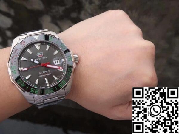 10 28 Tag Heuer Aquaracer Calibre 5 Kiinan Super League 43mm 1:1 Best Edition ruostumatonta terästä