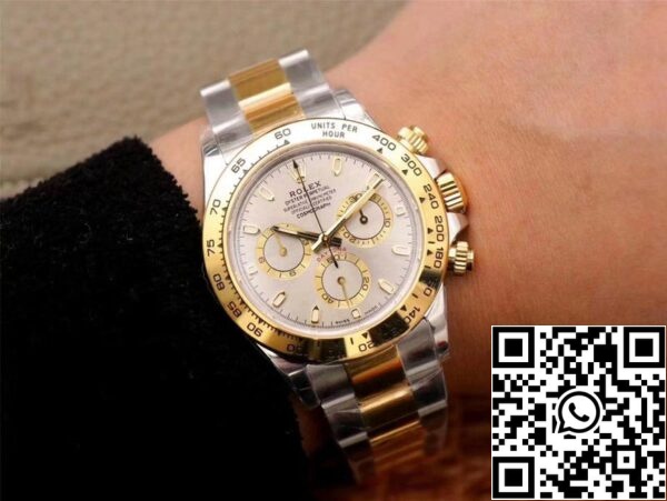 10 7 Rolex Daytona Cosmograph M116503-0002 1: 1 Najboljša izdaja Noob Factory Gray Dial švicarski ETA4130