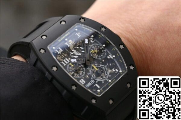 11 125 Richard Mille RM-011 1:1 Best Edition KV Factory musta hihna