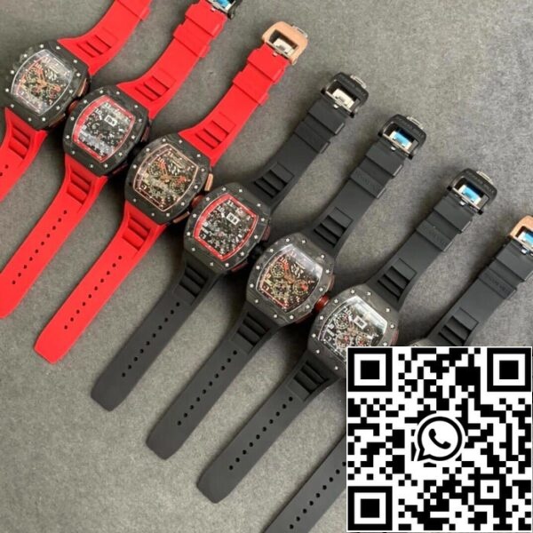 11 128 4ef1cd3a e334 40eb 9656 92da23c112c8 Richard Mille RM-011 1:1 Best Edition KV Factory V2 Black Forged Carbon Case