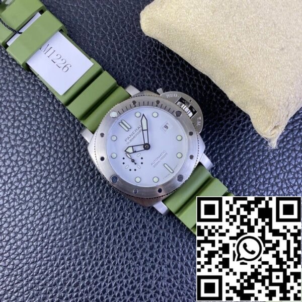 11 17 7b0a153d 7d20 4fc9 adeb 8e8380512c5c SBF Panerai Submersible PAM01226 1:1 Best Edition VS Factory Quadrante Bianco