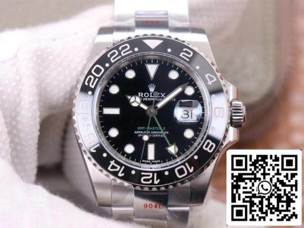 11 1 4e3415dc 826a 41f8 9365 3427a179aaec 롤렉스 GMT 마스터 II 116710BLNR-78200 1:1 베스트 에디션 놉 팩토리 V11 블루 니들 스위스 ETA3186