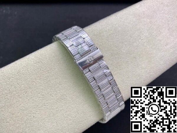 11 20 b0fecb1d cf19 4dc8 9086 0e0683a0fafe Patek Philippe Nautilus 5719/10G-010 1:1 Best Edition PPF Factory V4 Silver Diamond Swiss ETA324