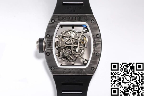 11 20 efa351dc d983 4d2a 9d07 f9f4a74859d1 Richard Mille RM055 NTPT 1:1 Best Edition BBR Factory Negro Correa de caucho