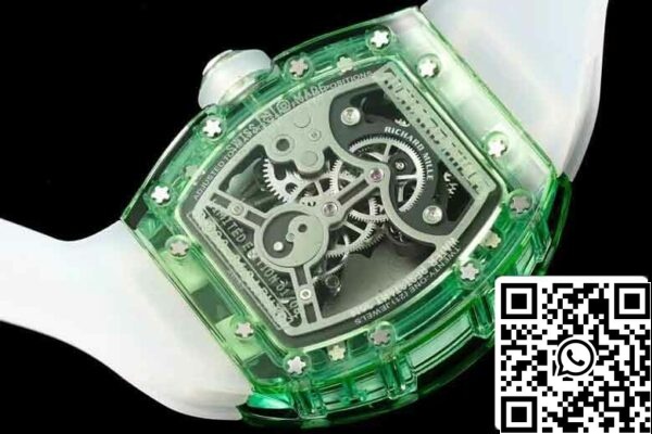 11 22 622e9766 0ba3 4d6c a94d 774c123b3af0 Richard Mille RM26-01 Tourbillon Mejor Edición 1:1 RM Factory Verde Caja Transparente