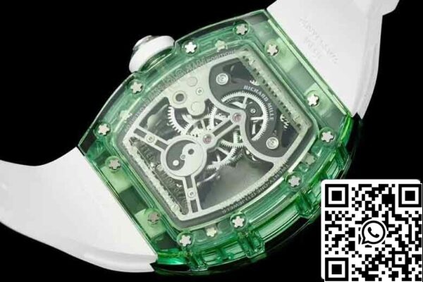 11 23 8ffc76d9 3849 40dd a614 7d7e4551a230 Richard Mille RM26-01 Tourbillon Best 1:1 Edition RM Factory Quadrante verde scheletrato