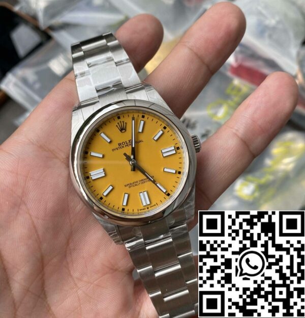 11 31 5bfd312c 3098 4d0c 9c26 3273387d7926 skalad Rolex Oyster Perpetual 41MM M124300-0004 1:1 Best Edition VS Factory Gul Urtavla