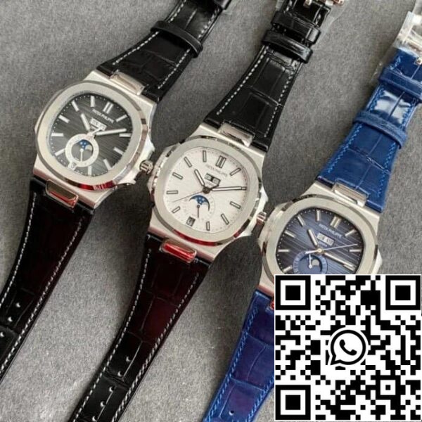 11 34 e7e76e4d 9236 4990 8292 a608385680a9 Patek Philippe Nautilus 5726/1A-014 1:1 Best Edition GR Factory Blue Leather Strap