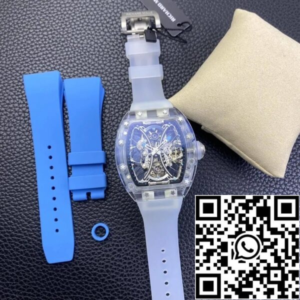 11 41 11 b18144144aa 8d32 4433 4433 b915 3a54084c0eda ريتشارد ميل RM053-02 1:1 أفضل إصدار RM Factory Transparent Tourbillon Skeleton Dial