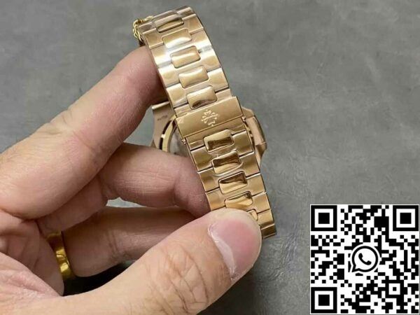 11 44 0bd1867b fe90 421b 8f69 588bc0d1aa81 Patek Philippe Nautilus 5712/1R-001 1:1 Najlepsza edycja PPF Factory V2 Brązowa tarcza