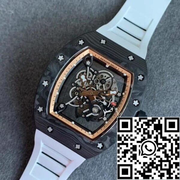 11 49 0f8a9836 b899 4d82 9fdb 4a0a8689f2d4 Richard Mille RM055 1:1 Meilleure édition KV Factory V2 Cadran squelette