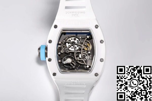 11 49 cae2335f 7d4d 462e b307 0e41e28facda Richard Mille RM-055 1:1 Best Edition BBR Factory Fehér kerámia tok