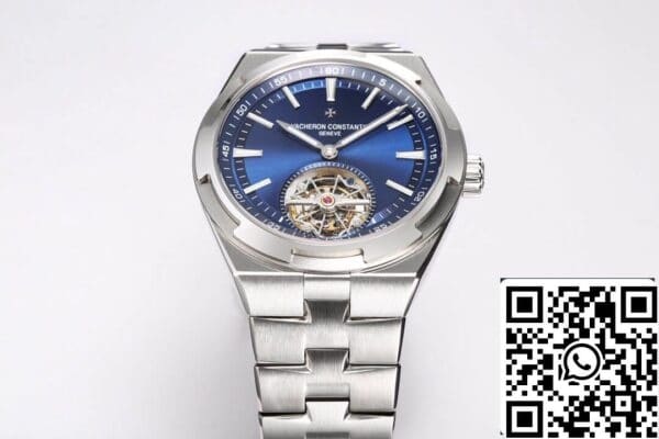 11 59 817e4c58 8ad8 44d1 8d18 bc46a4ae3952 Vacheron Constantin Overseas Tourbillon 6000V/110A-B544 1:1 Best Edition BBR Factory kék számlapja