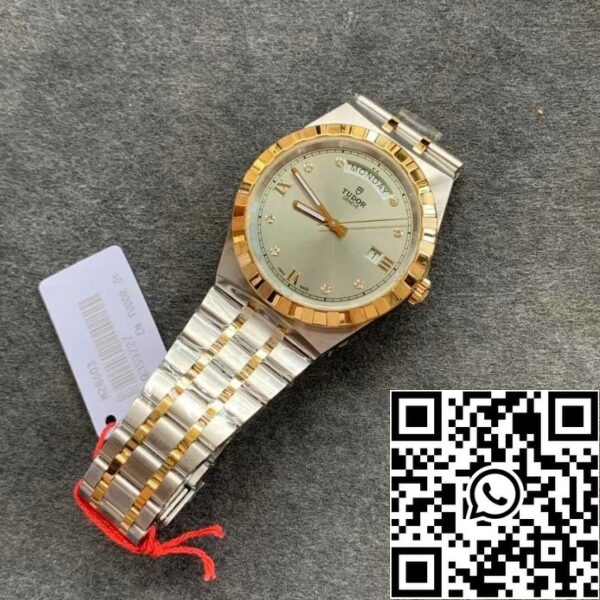 11 5 c703c831 2566 4005 8980 419e8fa327f1 Реплика Tudor Royal M28603-0002 дневна дата V7 Factory Grey Dial